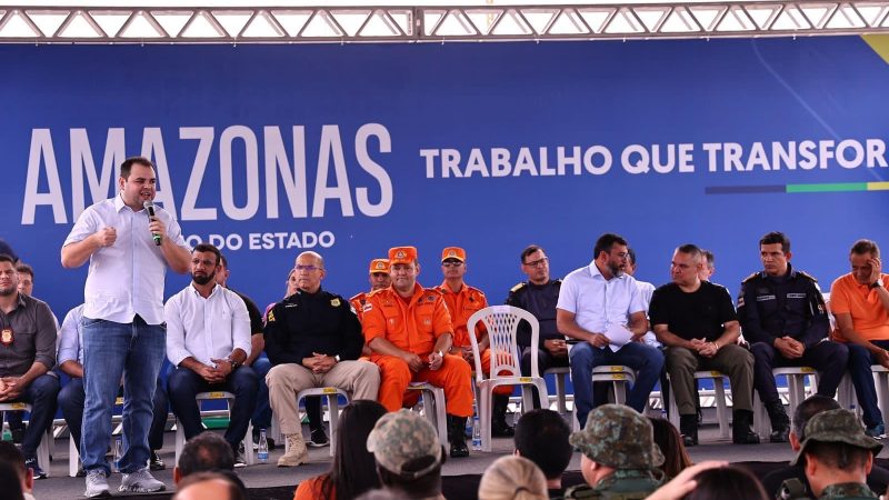 Presidente Roberto Cidade destaca reforço na Segurança Pública com a entrega da Base Arpão 2 e de viaturas para o Corpo de Bombeiros*