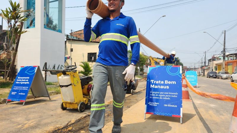 Esgotamento sanitário: Obras chegam à Rua Leonardo Malcher, no Centro de Manaus*