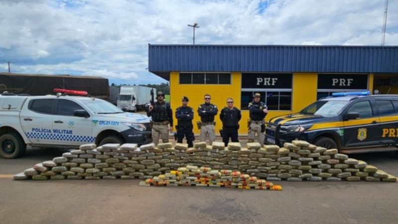 PRF E PM APREENDEM 240 KG DE DROGAS EM VILHENA/RO