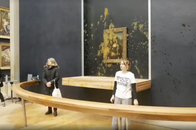 Ativistas jogam sopa na imagem de Mona Lisa, no Museu do Louvre. Saiba tudo!