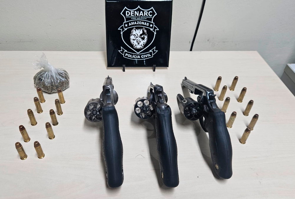 Homem é preso pela PC-AM por tráfico de drogas no bairro Lago Azul