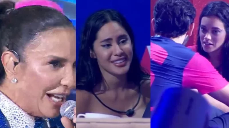 Ivete Sangalo e Alane tentam fazer acontecer beijo de Isabelle e Matteus em festa do BBB24; assista