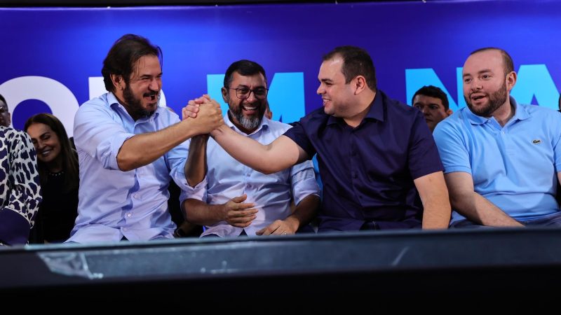 Roberto Cidade lança pré-candidatura à Prefeitura de Manaus, ao lado dos presidentes nacional e estadual do União Brasil