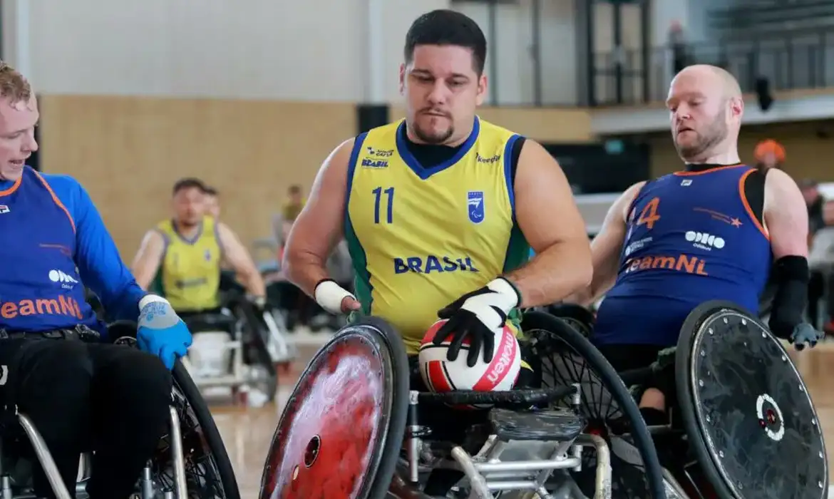 Brasil fica perto de vaga paralímpica no rúgbi em cadeira de rodas