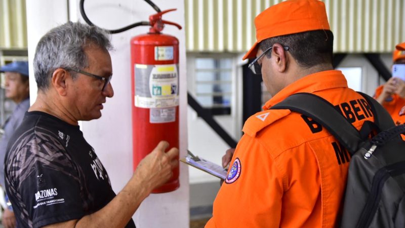 Festival de Parintins: Corpo de Bombeiros realiza primeira vistoria na estrutura do Bumbódromo
