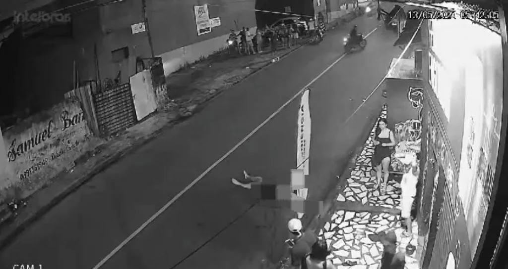 Vídeo mostra atropelamento que matou homem em saída de bar no bairro Redenção em Manaus