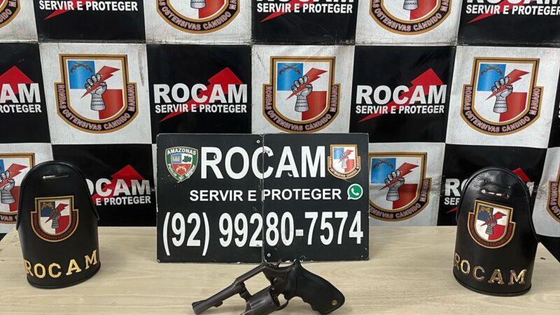 Polícia Militar do Amazonas prende trio com arma de fogo e veículo roubado no domingo