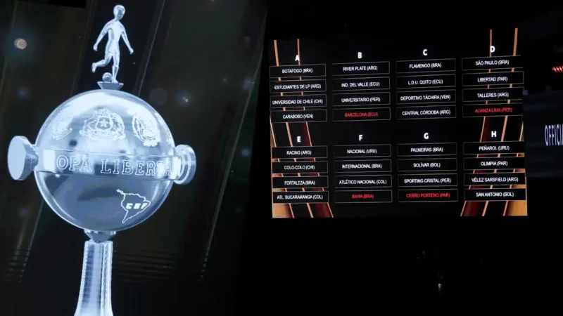 Conmebol sorteia grupos da próxima edição da Libertadores