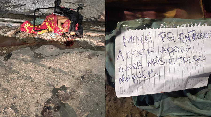 Homem é morto com 20 facadas e encontrado dentro de carrinho de bebê em Manaus junto a bilhete: “Morri porque entreguei a boca, agora não entrego mais ninguém.”