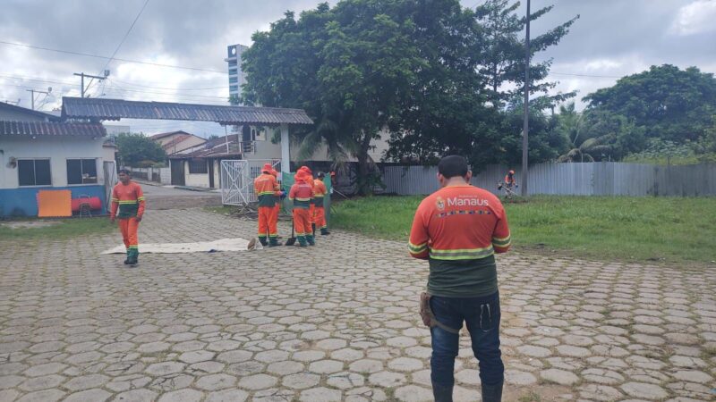 Apae recebe ação de limpeza da Semulsp em Manaus para garantir ambiente mais seguro