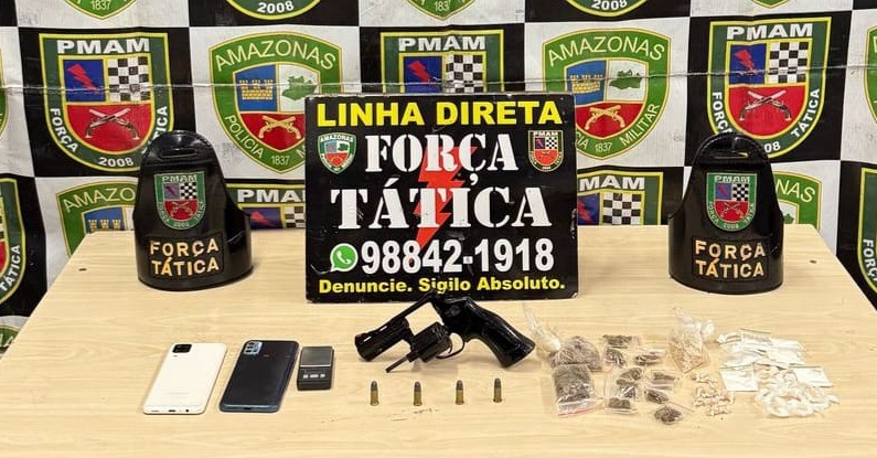 Em ações na capital, Polícia Militar do Amazonas apreende 22 armas de fogo, drogas e munições
