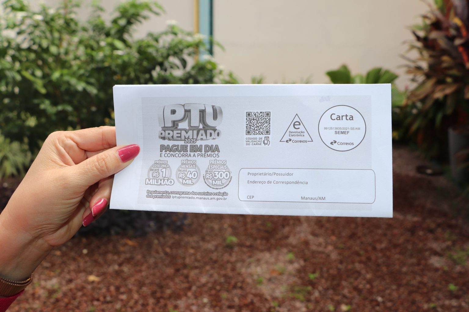 Prefeitura de Manaus informa que cota única com desconto do IPTU 2025 vence nesta segunda-feira, 31/3