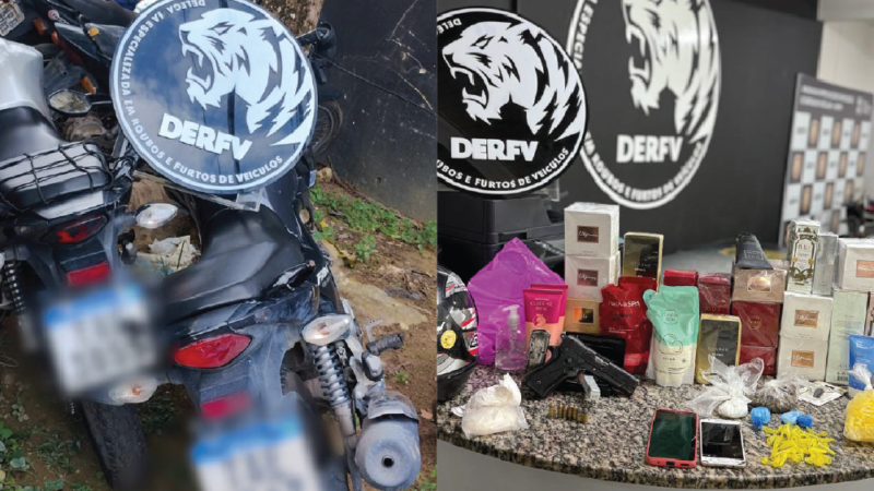 PC-AM prende dupla por furto em loja de cosméticos e apreende veículos usados no crime