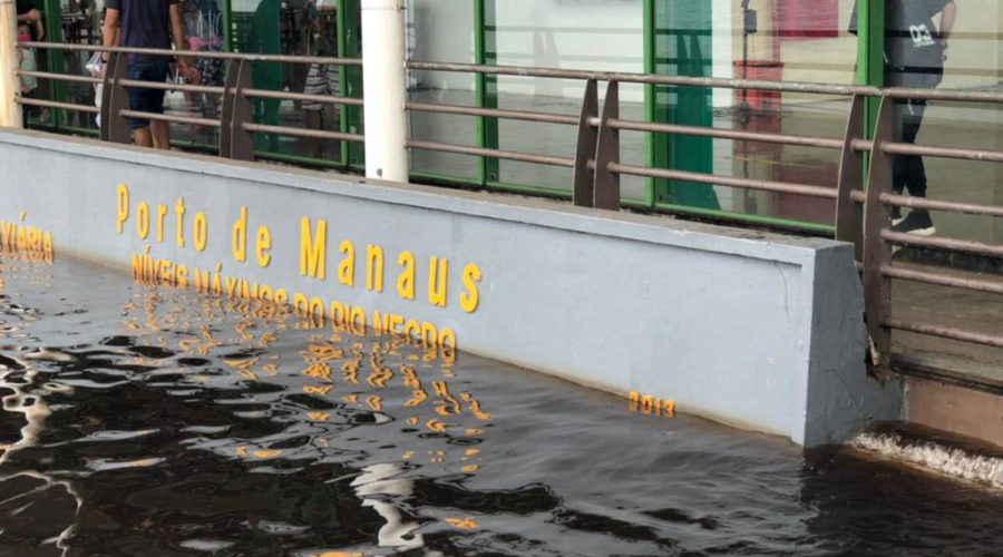 Rio Negro registra 25,75 metros e está mais de dois metros acima do que estava ano passado em Manaus