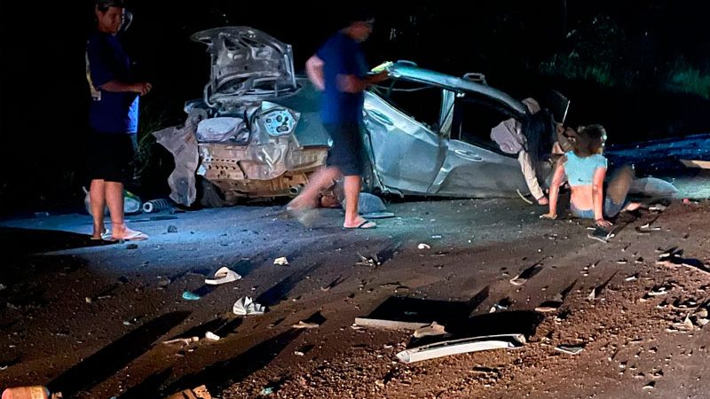 Acidente na BR-319 deixa cinco mortos e uma pessoa ferida