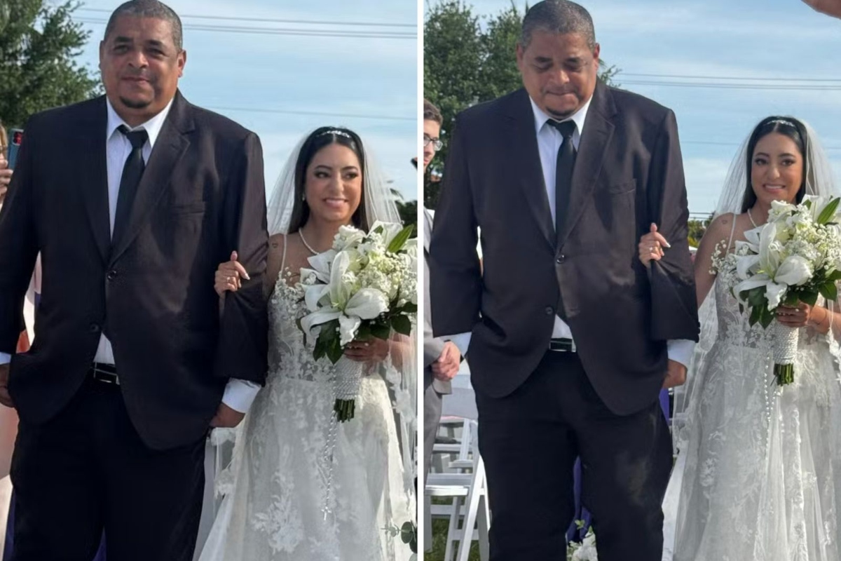 Vampeta se emociona ao levar filha ao altar após polêmicas