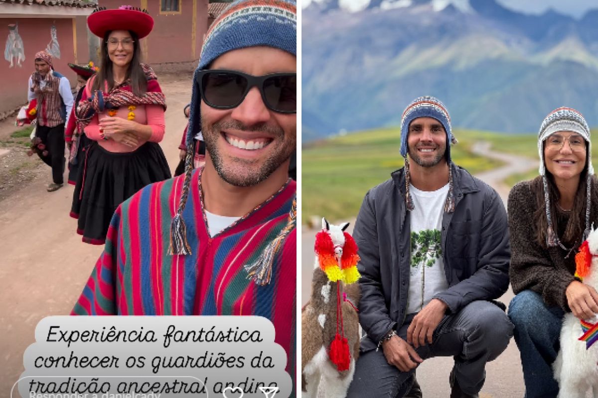 Ivete Sangalo curte lua de mel no Peru