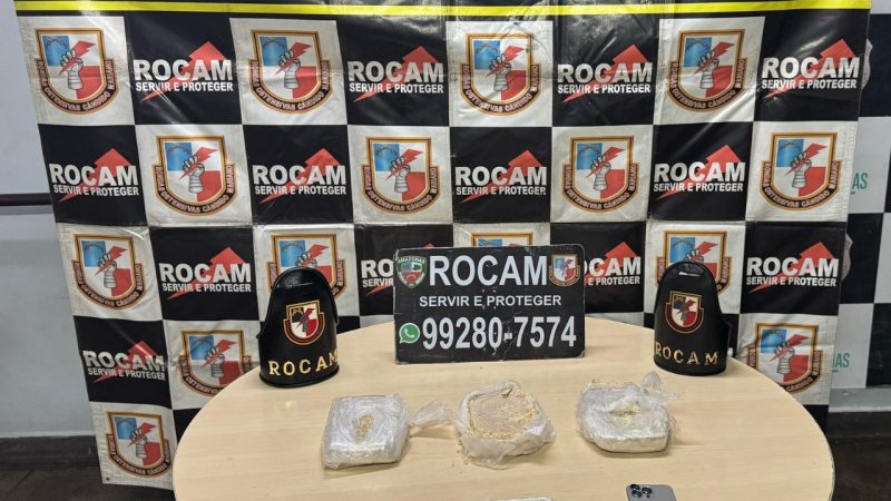 Polícia Militar do Amazonas apreende três tabletes de entorpecentes após patrulhamento na zona sul