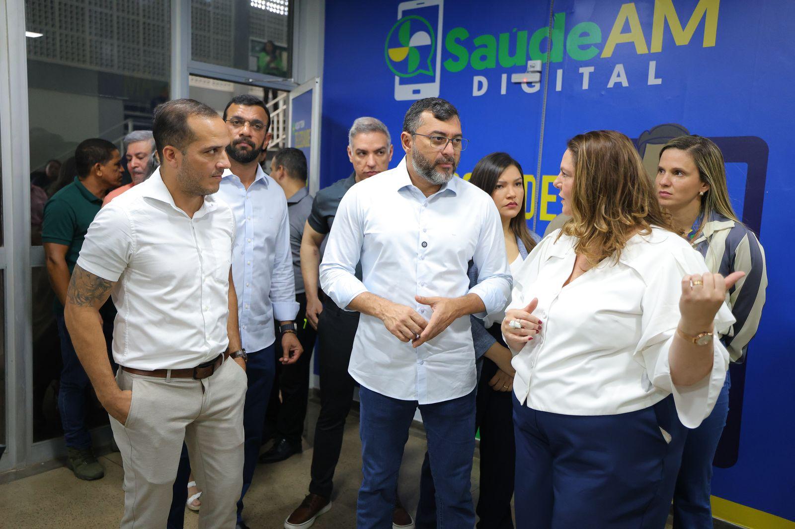 Saúde AM Digital: Governador Wilson Lima vistoria instalação de salas que vão receber serviço de Telessaúde