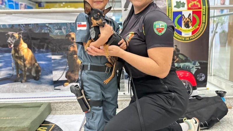 Polícia Militar do Amazonas expõe atividades, equipamentos e equipes policiais em shopping da zona leste