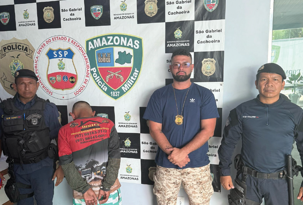 PC-AM e GCM prendem homem por tentativa de homicídio da cunhada em São Gabriel da Cachoeira