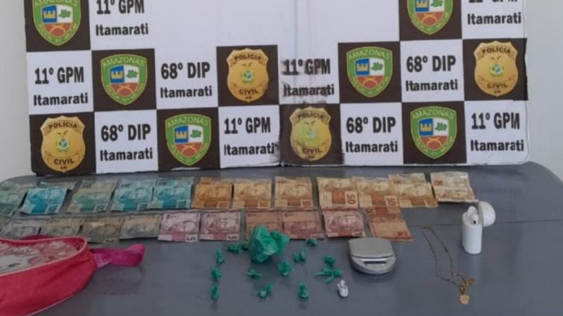 Polícia Civil prende casal com drogas, balança de precisão e dinheiro proveniente do tráfico em Itamarati