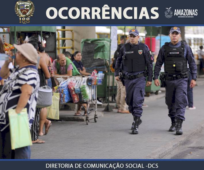 Polícia Militar do Amazonas prende homem e mulher por cometer roubo dentro de transporte coletivo