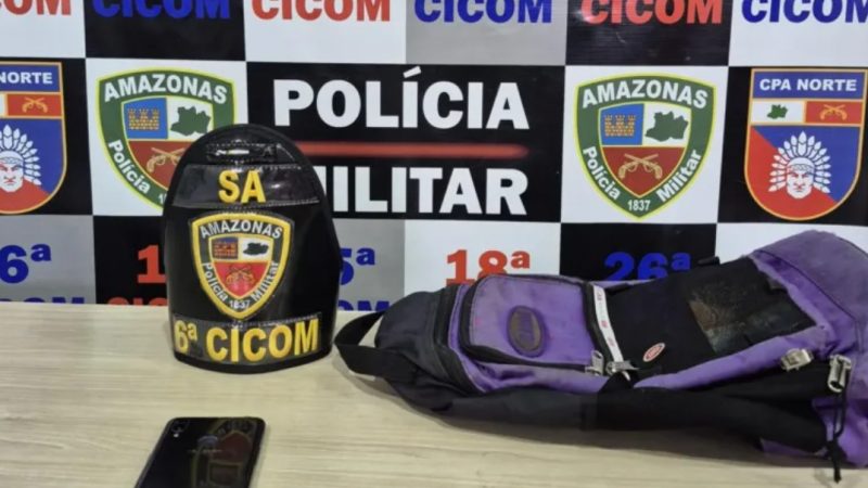 Suspeito assaltar estudantes dentro de ônibus é preso no bairro Cidade Nova em Manaus