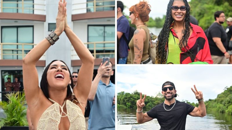 Festival da Cunhã: Isabelle Nogueira leva barco lotado de famosos para Manaus