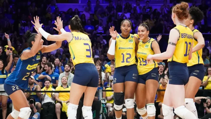 Liga das Nações: Brasil derrota EUA e mantém 100% de aproveitamento