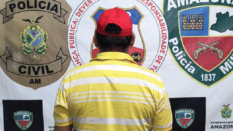 Polícias Civil e Militar prendem indígena por estupro de vulnerável praticado em aldeia na zona rural de Beruri