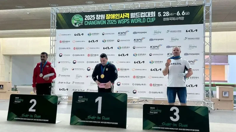 Alexandro Basso fatura medalha inédita para o Brasil no tiro esportivo