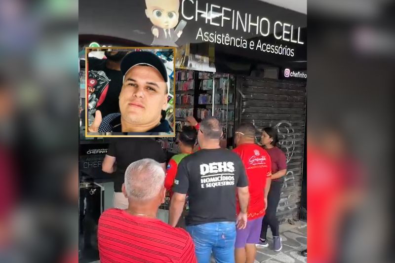 Lojista é morto a tiros em galeria de comércio popular em Manaus