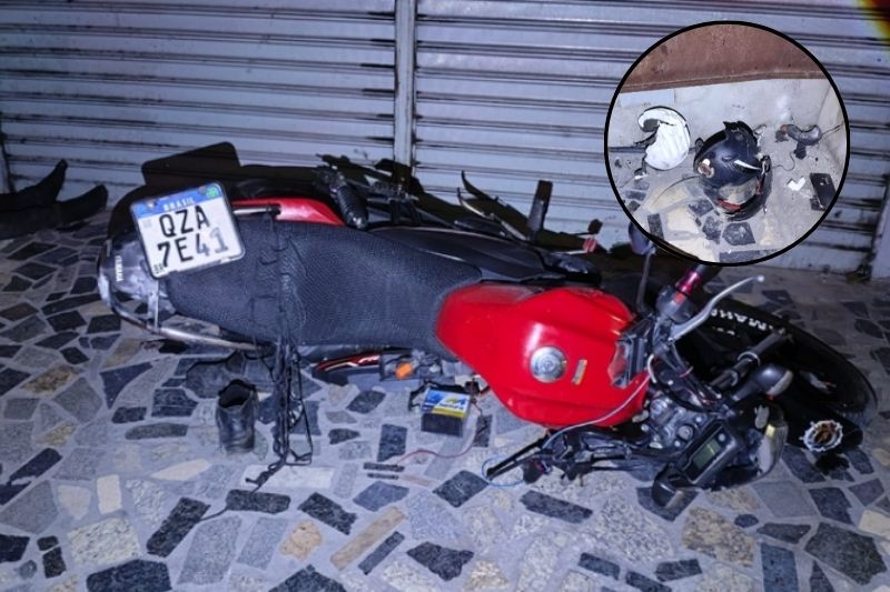 Jovem morre ao bater motocicleta contra mureta em Manaus