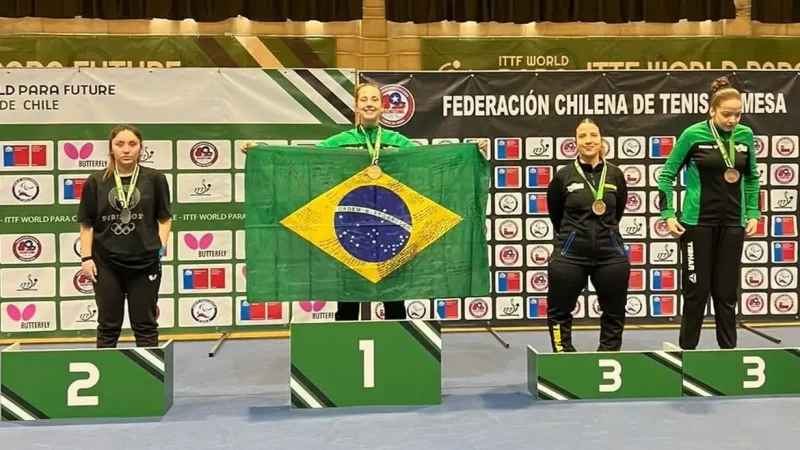 Brasil fatura 28 medalhas, 11 de ouro, no tênis de mesa paralímpico