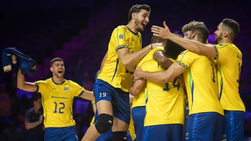 Seleção brasileira assume liderança da Liga das Nações de Vôlei