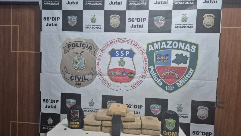 Polícia Militar do Amazonas prende mulher com 11 tabletes de droga no Porto de Jutaí