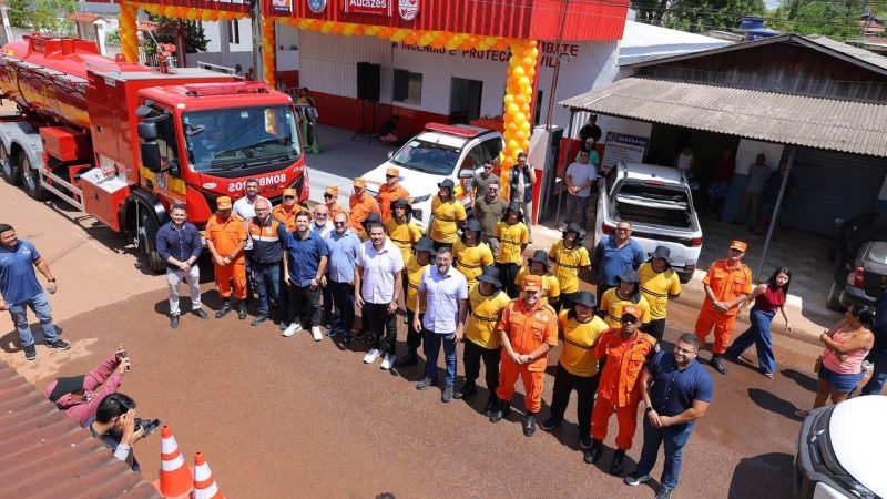 Governador Wilson Lima inaugura Grupamento de Bombeiros em Autazes e reforça resposta a emergências no interior