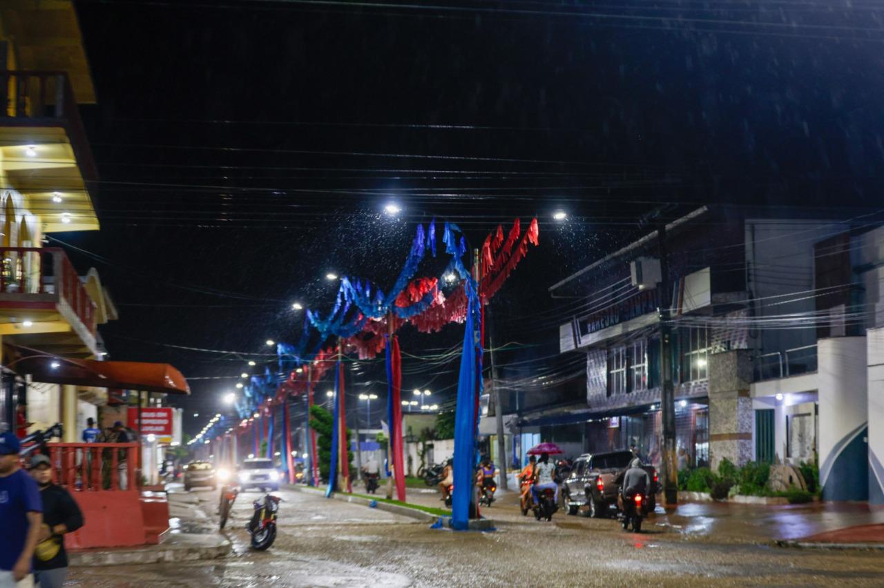 Governador Wilson Lima inaugura iluminação pública de LED em Jutaí e Fonte Boa