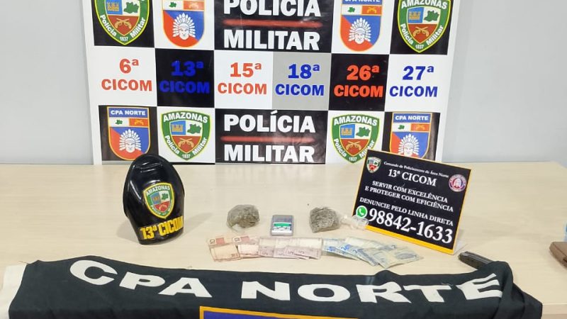 Polícia Militar do Amazonas apreende adolescente envolvido com o tráfico de drogas