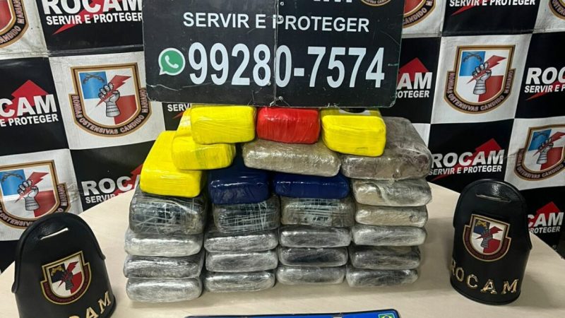Polícia Militar do Amazonas apreende 26 tabletes de drogas com homem envolvido em roubo