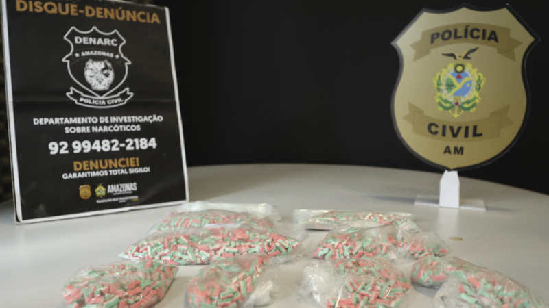 Polícia apreende 2 mil comprimidos de ecstasy em Manaus