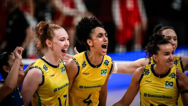 Brasil supera França por 3 sets a 2 na Liga das Nações de Vôlei