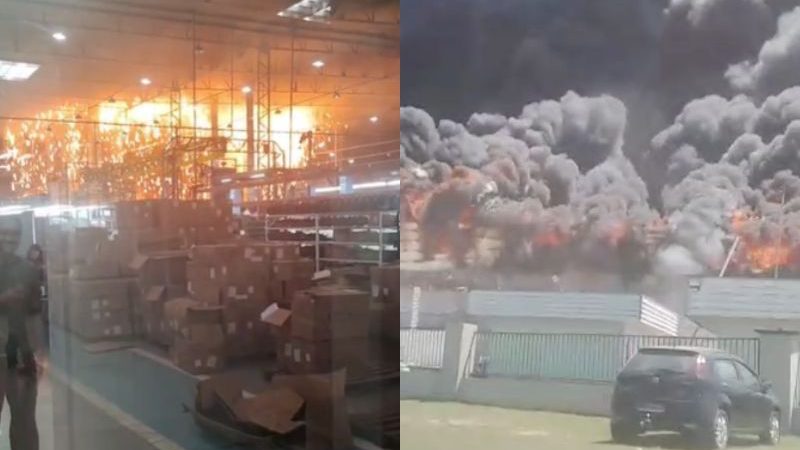 Incêndio destrói parte da fábrica de veículos Effa Motors em Manaus