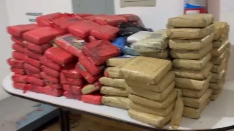 Carga com 250 kg de droga apreendida em Manaus seria levada para o Pará