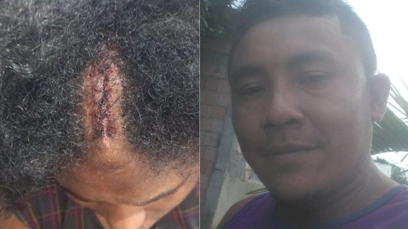 Marido espanca esposa com remo dentro de canoa no Amazonas em briga por dinheiro