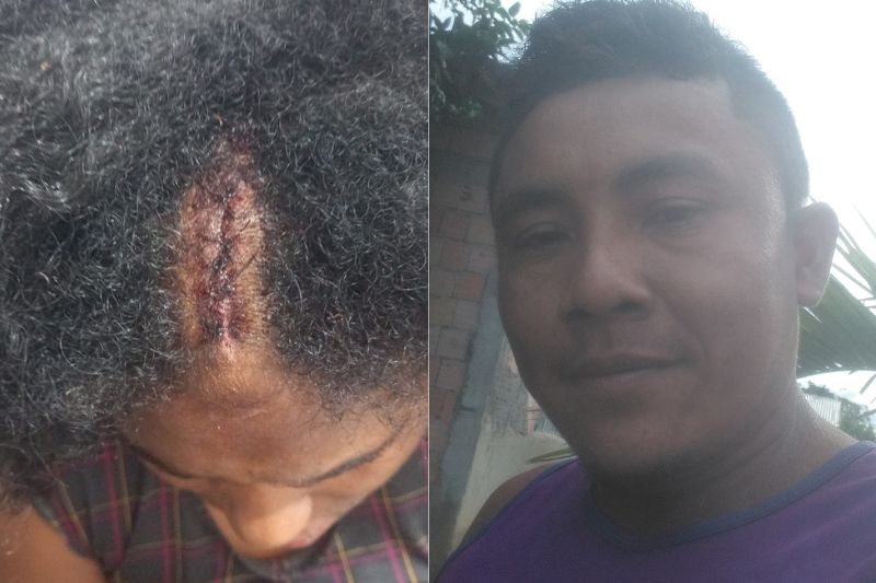 Marido espanca esposa com remo dentro de canoa no Amazonas em briga por dinheiro