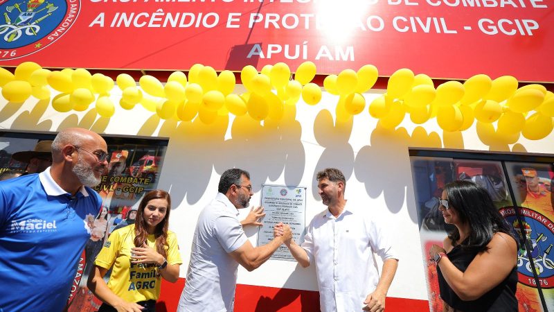 Governador Wilson Lima inaugura unidade do GCIP em Apuí e reforça combate a incêndios no sul do Amazonas