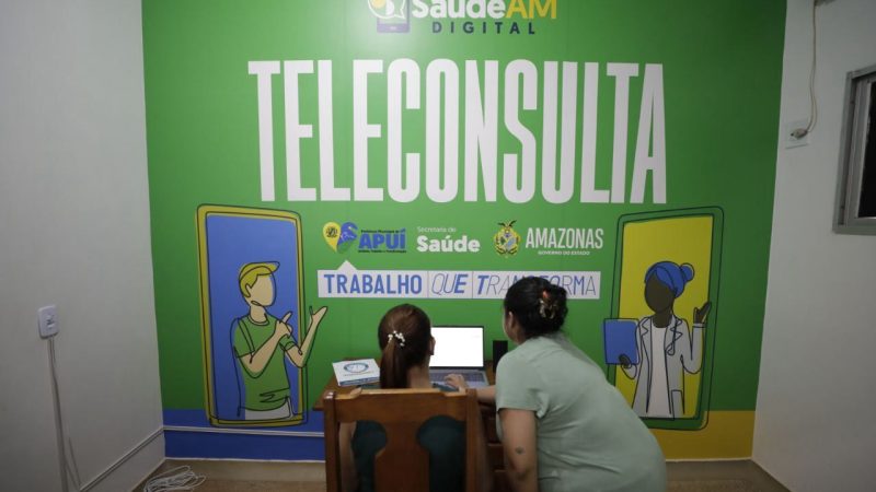 Governador Wilson Lima inaugura salas do Telessaúde em Apuí e amplia acesso a serviços especializados no interior