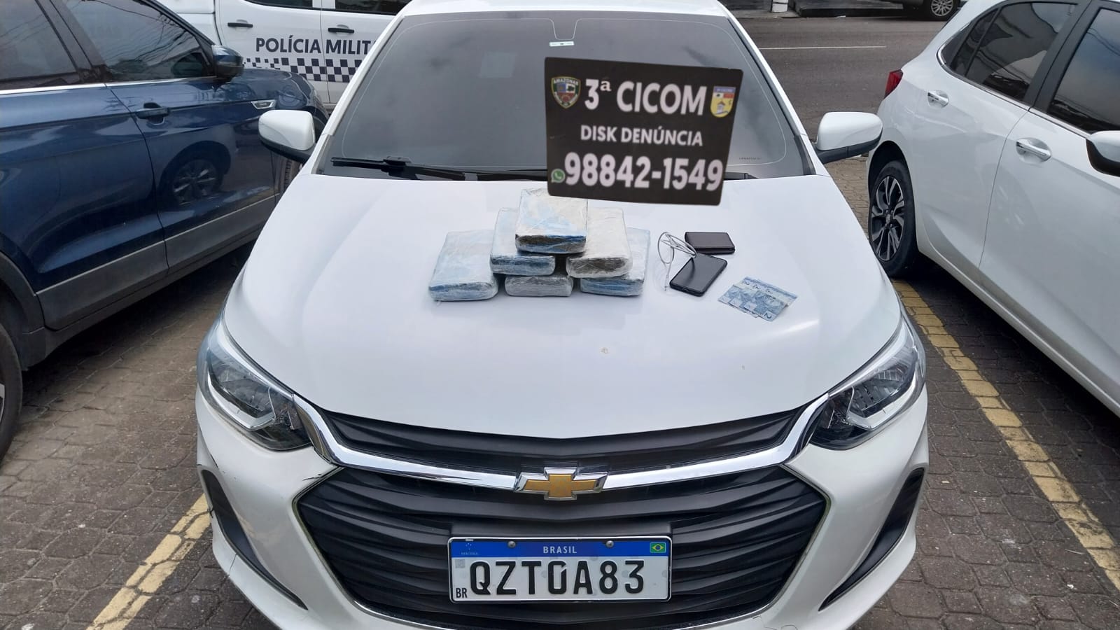 Polícia Militar do Amazonas apreende seis tabletes de maconha e prende homem na zona sul de Manaus